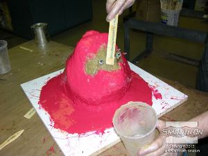 לחיצה להגדלת תמונה ממלאים את חלל הפה בפוליאוריתן קשיח Plasti-Paste®.