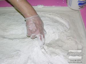 לחיצה להגדלת תמונה יש לדחוף את הסיבים הקצוצים לכל המקומות של התבנית.