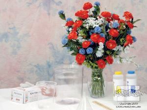 לחיצה להגדלת תמונה לפני תהליך הצרירה (אנקפסולציה) עם סיליקון שקוף כמו מים Encapso® K, מסדרים את כל החומרים והכלים הדרושים.