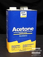 ממיסים את שאריות הקלקר בעזרת אצטון. אזהרה: יש לעבוד עם האצטון לפי הוראות הבטיחות הכתובות עליו.