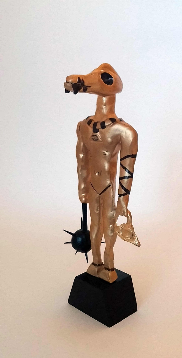 לחיצה להגדלת תמונה פסלוני אמנות בהשראת מצרים העתיקה בעזרת יציקת Smooth Cast 300