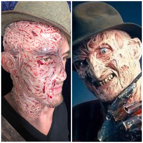 לחיצה להגדלת תמונה פיסול ואיפור פנים של  'פרדי קרוגר' - יעל לויתן ירדן (כ - 4 שעות עבודה)