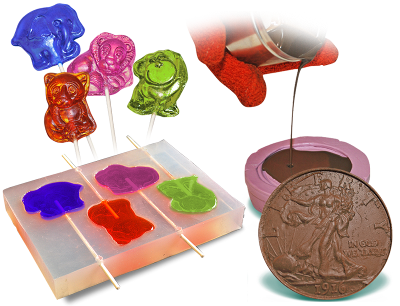 ייצור תבניות סיליקון מאושרות למגע עם מזון