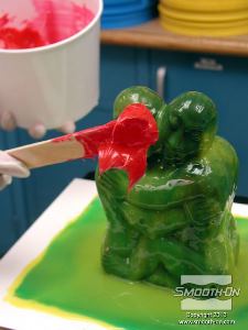 לחיצה להגדלת תמונה מוסיפים לשכבה פיגמנט Silc-Pig בצבע שונה משכבה הקודמת  ו מסמיך לסיליקון Thi-Vex.