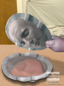 לחיצה להגדלת תמונה לוחצים את מסכת הסיליקון ב