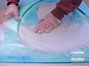 לחיצה להגדלת תמונה כאשר מוסיפים חתיכות נוספות חשוב ללחוץ על התפרים ולהעלימם.