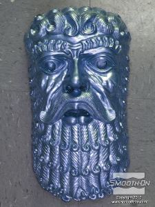 לחיצה להגדלת תמונה יציקת קצף פוליאוריתן Foam iT!® 5 בשילוב עם אפקט מתכתי Cast Magig Pearly Blue בצע כחול מתכתי.