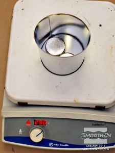 לחיצה להגדלת תמונה מכוונים את טמפ' הפלטה ל290 מעלות צלזיוס.