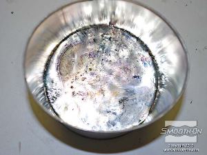 לחיצה להגדלת תמונה כשההתכה מלאה, הפיוטר נוזלי לגמרי.