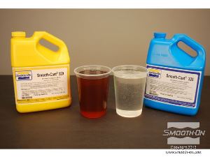 לחיצה להגדלת תמונה מודדים את חלקי הפוליאוריטן הקשיח ליציקה Smooth Cast® 320 ביחס 1:1 לפי נפח. אין צורך במשקל.