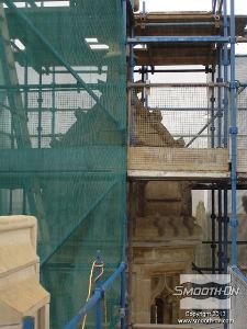 לחיצה להגדלת תמונה אחת מכיפות האבן שמכינים לה תבנית. כיפת האבן היא בעלת 8 צדדים, לכל אחד מהם מכינים תבנית סיליקון.