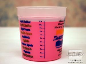 לחיצה להגדלת תמונה נמדדו כמויות שוות של בסיס ומקשה, סך הכל 320 מ