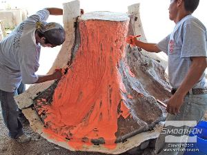 לחיצה להגדלת תמונה התבנית חולקה לשני חלקים, כל חלק נוצר ממריחה של 4 שכבות של סיליקון למריחה.
