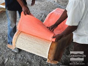 לחיצה להגדלת תמונה חליצה: המוצר העשוי מ GFRC קיבל את כל הפרטים מתבנית הסיליקון. 