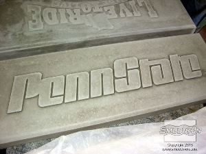 לחיצה להגדלת תמונה הספסל מהבטון מוכן לפוליש ולצביעה. 